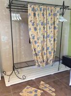 Gordijnen geel blauw, extra geplooid (226 cm), Huis en Inrichting, Stoffering | Gordijnen en Lamellen, 100 tot 150 cm, Ophalen of Verzenden