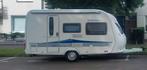 Hobby 400sf de luxe bouwjaar 2010 + Mover, Caravans en Kamperen, Caravans, Schokbreker, Hobby, Treinzit, Dwarsbed