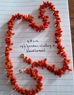 Oud koraal met gouden sluiting 14 k, Ophalen of Verzenden, Goud