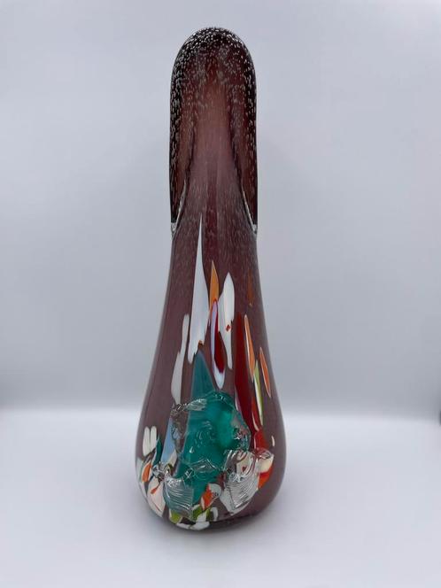 Prachtige Murano stijl glaskunst vaas - uniek & handgemaakt, Antiek en Kunst, Antiek | Vazen, Ophalen of Verzenden