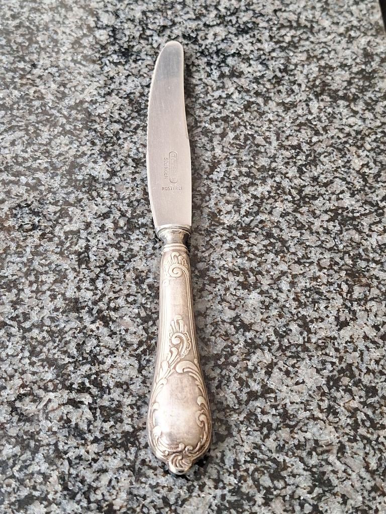 Tovesta Solingen rococostijl mes rijk versierd 21.5 cm, Antiek en Kunst, Ophalen of Verzenden