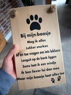 Tekstbord hond grappig, Ophalen of Verzenden, Zo goed als nieuw