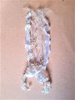 Prachtige Bruidsversiering met linten (bijv ipv sluier) €10, Ophalen of Verzenden, Zo goed als nieuw, Wit, Accessoires