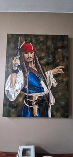 Schilderij van Jack Sparrow (Zelfgemaakt), Antiek en Kunst, Kunst | Schilderijen | Abstract, Ophalen of Verzenden