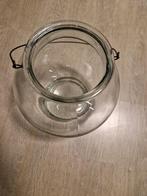 Grote glazen decoratie/bloempot/vaas, Ophalen of Verzenden, Zo goed als nieuw