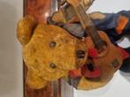 Oude gitaar spelende bewegende teddybeer my way, Overige merken, Gebruikt, Stoffen beer, Ophalen of Verzenden