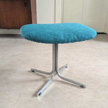 Vintage voetenbank hocker kruk Artifort ? Blauwgroen beschikbaar voor biedingen
