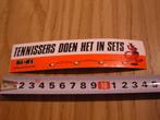 sticker bi-fi pocketworstje - tennissers doen het in sets *, Ophalen, Zo goed als nieuw, Bedrijf of Vereniging