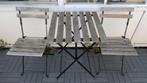 Balkonset IKEA Tärnö inklapbaar - tafel + 2 stoelen, Tuin en Terras, Gebruikt, Tuinset, Hout, Eettafel