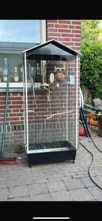 Vogelkooi met speeltjes, Ophalen of Verzenden, Zo goed als nieuw, Metaal, Vogelkooi