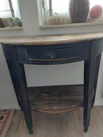 Hal kastje..halfrond kastje...hoffz stoer en sober, Huis en Inrichting, Tafels | Sidetables, Ophalen, 50 tot 100 cm, Rond, Zo goed als nieuw