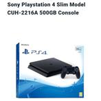 PlayStation 4 Slim, Spelcomputers en Games, Spelcomputers | Sony PlayStation 4, Ophalen, 500 GB, Met 2 controllers, Zo goed als nieuw