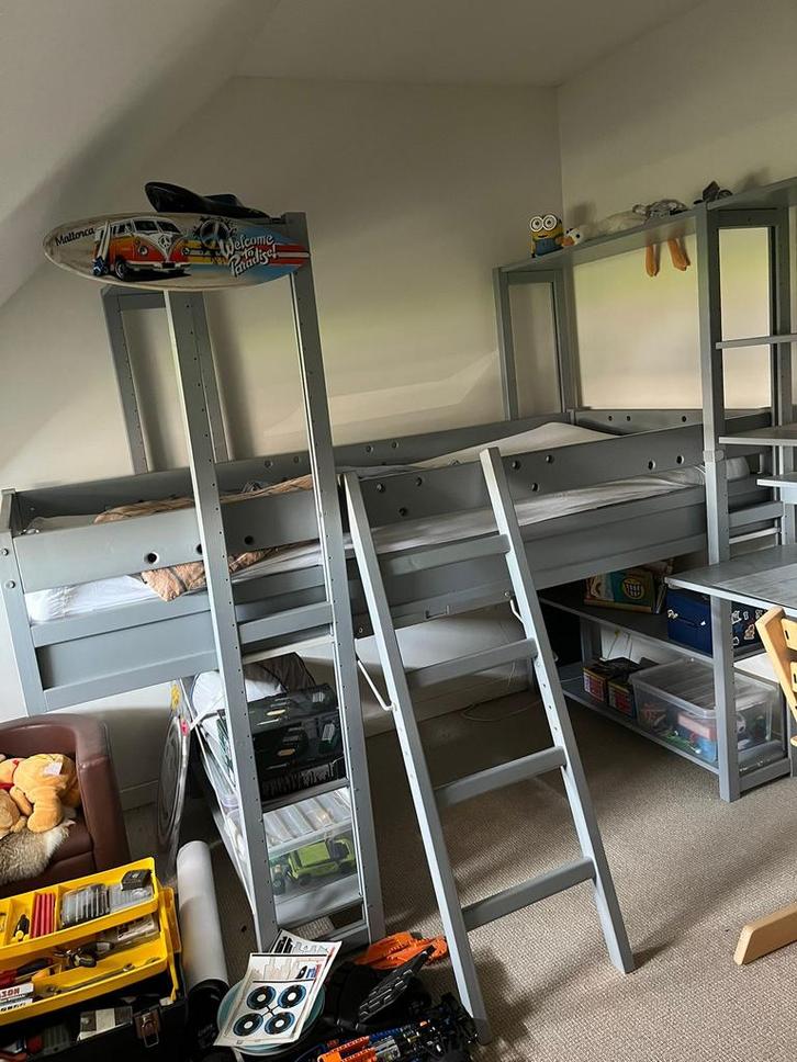 Lundia bed met hoofdeind laag, Doe-het-zelf en Verbouw, Ladders en Trappen, Zo goed als nieuw, Minder dan 2 meter, Ophalen of Verzenden