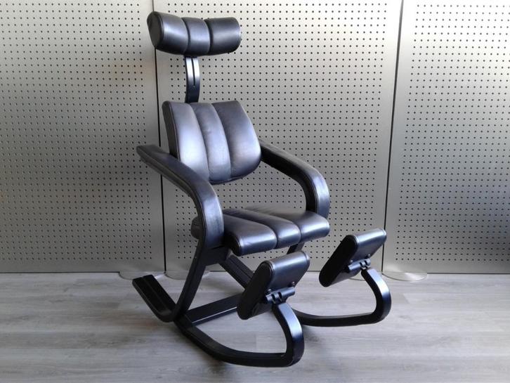 Stokke (Variér) Duo Balans (Gravity) (Zwart), Heel Mooi!, Huis en Inrichting, Bureaustoelen, Zo goed als nieuw, Bureaustoel, Zwart