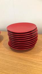 Rood 6 diner en 10 ontbijt en 20 kopjes, Ophalen of Verzenden, Zo goed als nieuw, Overige stijlen, Kop(pen) en/of Schotel(s)