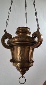 Godslamp, koper messing brons, 45 x 32cm, h. 140 cm., Ophalen of Verzenden, Gebruikt, Overige typen, Christendom | Katholiek