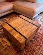 Mooie mango houten tafel 60x60cm, Ophalen, 50 tot 75 cm, 50 tot 100 cm, Zo goed als nieuw
