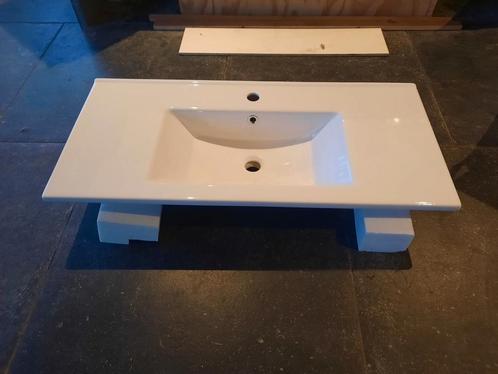 Cera style wastafel/blad 100cm. vrijhangend of op meubel, Doe-het-zelf en Verbouw, Sanitair, Nieuw, Wastafel, Ophalen