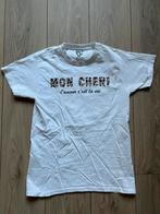 Wit t-shirt met panterprint tekst - Pinned by K - maat S, Ophalen of Verzenden, Zo goed als nieuw