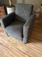 Fauteuil met rozenpatroon, Ophalen, Gebruikt, Stof, 75 tot 100 cm
