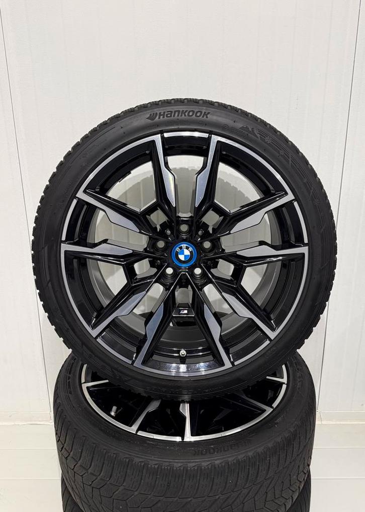 19” INCH BMW 861M ORIGINEEL VELGEN i4/4-SERIE WINTERSET, Auto-onderdelen, Banden en Velgen, Banden en Velgen, Winterbanden, 19 inch
