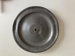 Bord met gat; tin; holle achterkant voor in te bouwen klok?, Antiek en Kunst, Ophalen of Verzenden