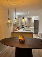 Moderne Hanglamp met Glazen Kappen, Ophalen of Verzenden, Zo goed als nieuw, Glas