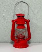 Antieke antiek rood rode stormlamp olielantaarn olielamp, Ophalen of Verzenden