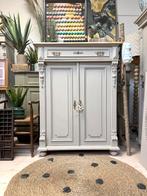 Meidenkast linnenkast commode biedermeier vintage taupe, Ophalen, 50 tot 70 cm, 105 cm of meer, Nvt