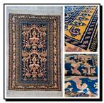 Laagpolig Kelim Perzisch wol Tapijt Handgeknoopt bruin beige, 100 tot 150 cm, Zo goed als nieuw, Kelim, Bruin