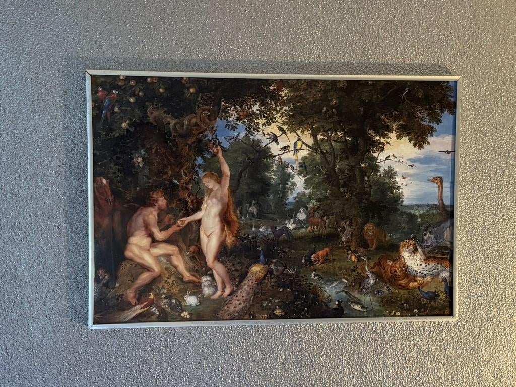 The Garden of Eden with the Fall of Man  - ingelijste poster, Ophalen