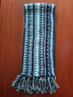 Hand gemaakte/gehaakte sjaal/ das met franjes, Hobby en Vrije tijd, Breien en Haken, Nieuw, Ophalen of Verzenden, Haken, Naald