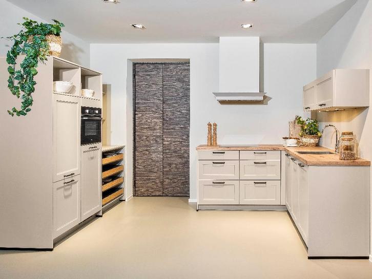 Tijdloze hoekkeuken BR18, Huis en Inrichting, Keuken | Complete keukens, Nieuw, Hoekkeuken, Overige kleuren, Hout, Ophalen
