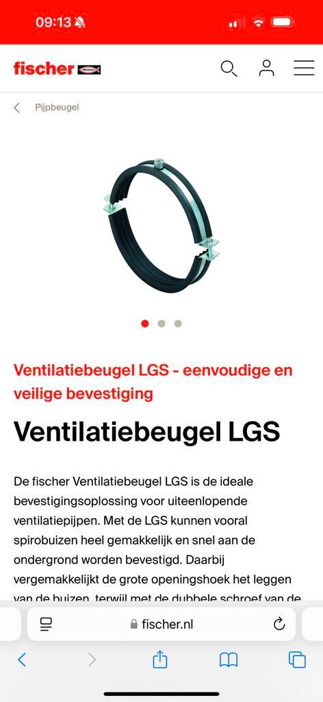 Fischer ventilatiebeugel (10 stuks), Doe-het-zelf en Verbouw, Ventilatie en Afzuiging, Zo goed als nieuw, Ophalen of Verzenden