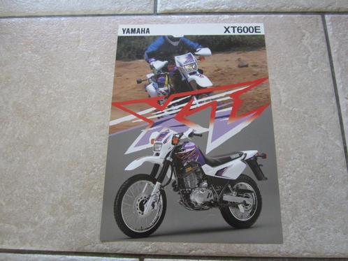 Yamaha XT600 E brochure folder 1995, Motoren, Handleidingen en Instructieboekjes, Yamaha, Ophalen of Verzenden