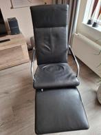 Leren Twist Stoel - Zeer Goed Onderhouden, Huis en Inrichting, Ophalen, 75 tot 100 cm, Zo goed als nieuw, Metaal