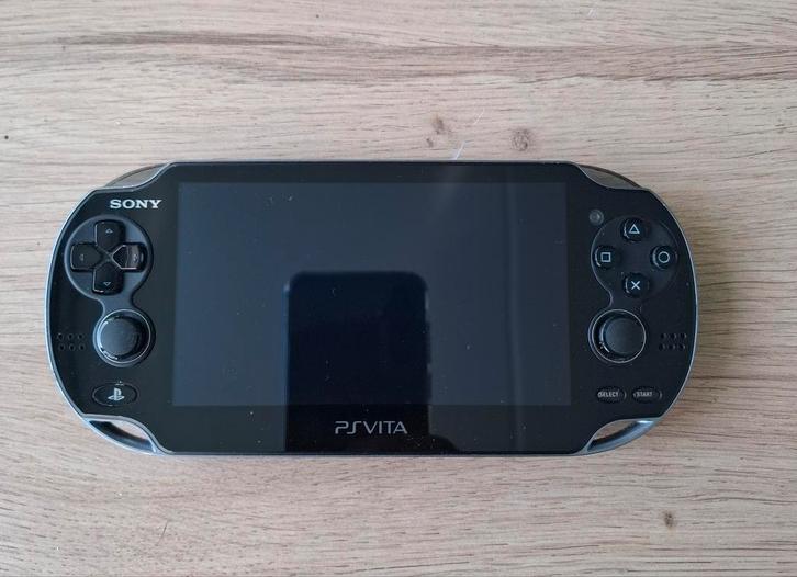 Sony PlayStation Vita + Games + Case, Spelcomputers en Games, Spelcomputers | Sony PlayStation Vita, Zo goed als nieuw, Zwart