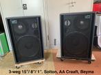 Klassiek 3-weg 15”/ 8”/ 1”. Solton, AA Craaft, Beyma, Audio, Tv en Foto, Luidsprekers, Zo goed als nieuw, 120 watt of meer, Front, Rear of Stereo speakers