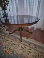 Notenhouten Salontafel, Huis en Inrichting, Ophalen, Gebruikt, Rond, Minder dan 50 cm