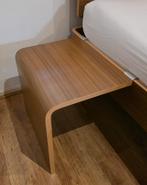 Auping Auronde Walnoot Bedtafel Aanhangtafel Tafeltje 41,5cm, Ophalen of Verzenden, Zo goed als nieuw, 200 cm, Modern