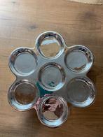 Zilveren kaarshouder voor 7 grote kaarsen, Huis en Inrichting, Woonaccessoires | Kandelaars en Kaarsen, Ophalen of Verzenden, Overige materialen