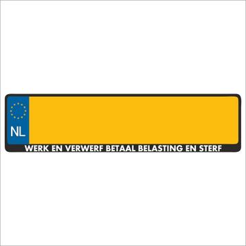 25 stuks - Kentekenplaathouder – Auto – Met Tekst –  beschikbaar voor biedingen