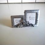 Klein tinnen fotolijstje, Ophalen of Verzenden, Zo goed als nieuw