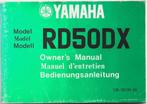 Yamaha RD50 DX manual handleiding (7600z) bromfiets 1974, Verzenden, Zo goed als nieuw