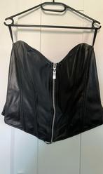 Zwart imitatie leder corset maat 3XL, Kleding | Dames, Ophalen of Verzenden, Zwart, Body of Korset