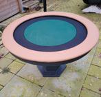 Luxe ronde pokertafel met op maat gemaakt tafelblad! Poker!, Vijf spelers of meer, Ophalen of Verzenden, Zo goed als nieuw