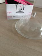 LAV Taartplateau glas plat, Ophalen, Glas of Glazen, Nieuw, Glas