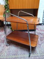 mooie retro barcart/vintage serveerwagen met dienblad, Huis en Inrichting, Ophalen