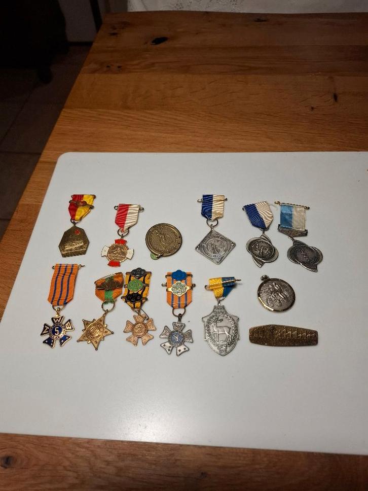 wandelmedaille/wandeltocht/avondvierdaagse/NWB/NUW, Postzegels en Munten, Penningen en Medailles, Overige materialen, Nederland