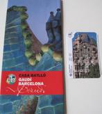 folder van Casa Battlo van Gaudi in Barcelona - 2014, Boeken, Catalogussen en Folders, Folder, Ophalen of Verzenden, Zo goed als nieuw